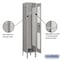 Salsbury Industries 1 Tier Vented Locker, 12"Wx66"Hx12"D, 1 Door, Gray, Unassembled 71152GY-U - alternate 3